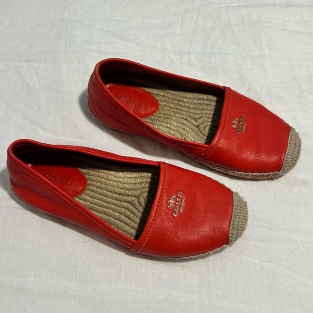 Coach Genuine Leather Rhodelle Espadrille Flat Loafers
Slip-On Shoes Size US 6 - Picture 10 of 10